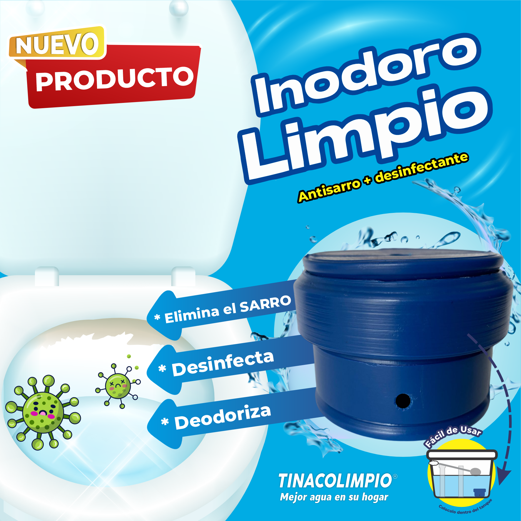 INODORO LIMPIO PUBLICIDAD
